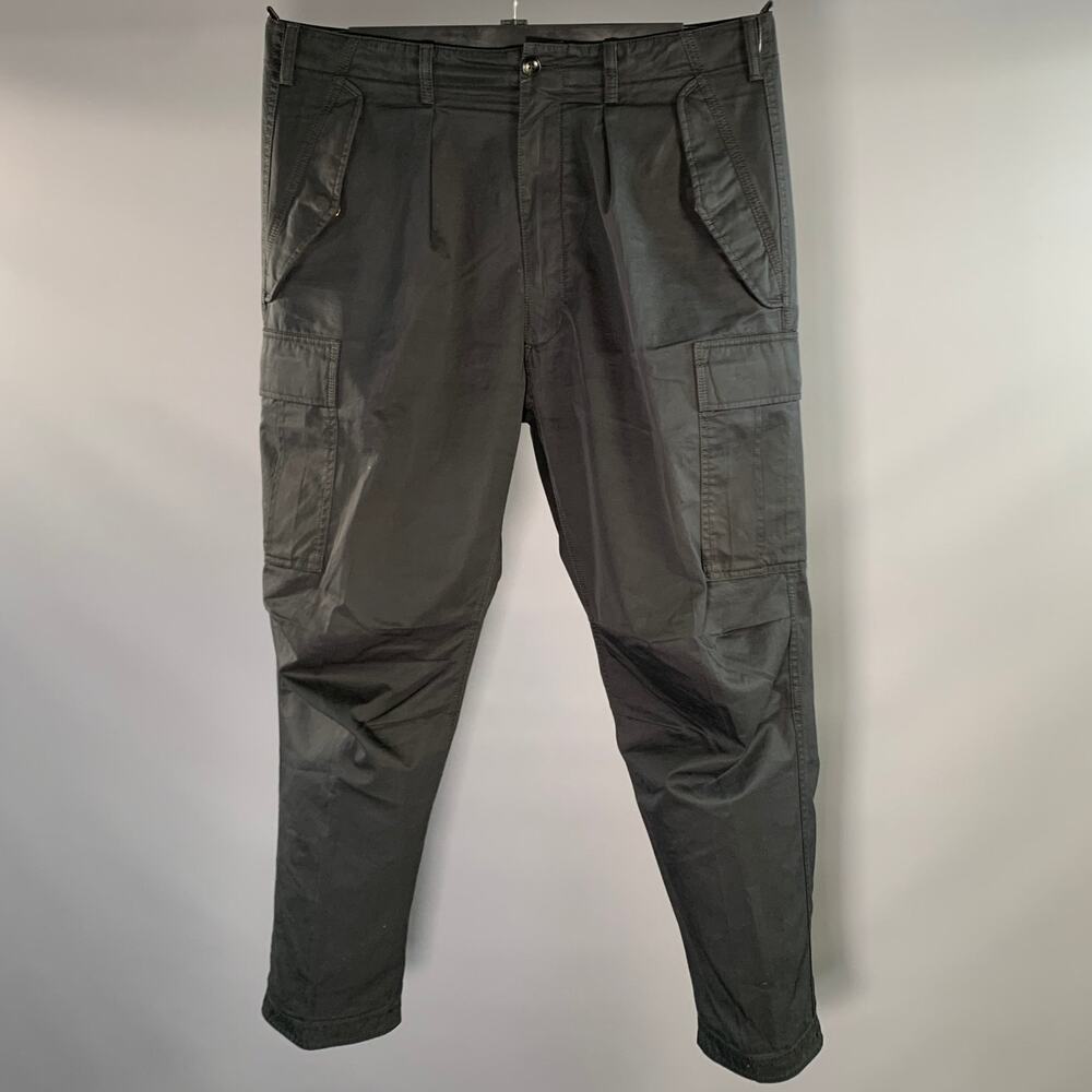 TOM FORD Size 36 Black Cotton Zip Fly Casual Pants
